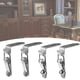 thumbnail image 2 of 4pcs 90 Degrees Duck-Mouth Buckle Hook Lock - Stainless Steel Spring-Loaded Draw Toggle Latch Clamp Clip, Silver Hasp Latch Catch Clasp, 2 of 3