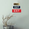 thumbnail image 5 of Basic EXIT Door / Wall Sign - Black - Large, 5 of 5