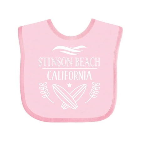 

Inktastic Stinson Beach California Trip Surfing Gift Baby Boy or Baby Girl Bib