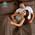 thumbnail image 4 of Bare Home Pillowcase Set - Premium 1800 Collection - Double Brushed - Ultra Soft - Standard Size, Cocoa, 2 Count, 4 of 8