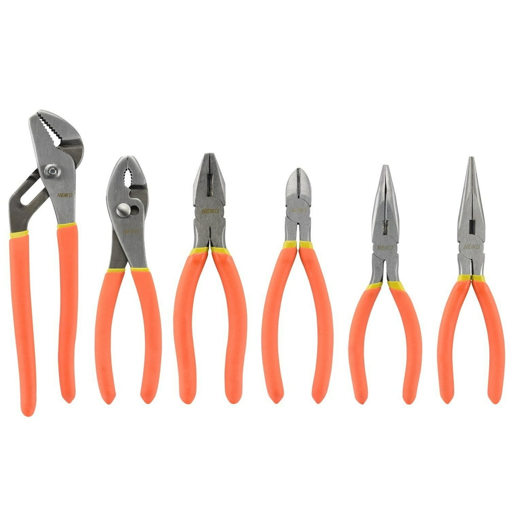 02102A Mechanic's Pliers Set, 6 Piece NonSlip, SoftGrip Handles 8