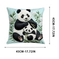 thumbnail image 3 of Sofa Cushion Covers Winter Pandas Theme Pillowcase Festive Cushion Cover, 3 of 7