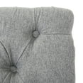 thumbnail image 4 of WestinTrends Hayes Tufted Dining Chairs, Linen Fabric Upholstered Kitchen Dining Table Chairs with Solid Wood Legs, Gray, 4 of 7
