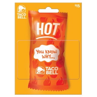 Taco Bell $15 Gift Card (Best Restaurant Gift Card Deals 2019)