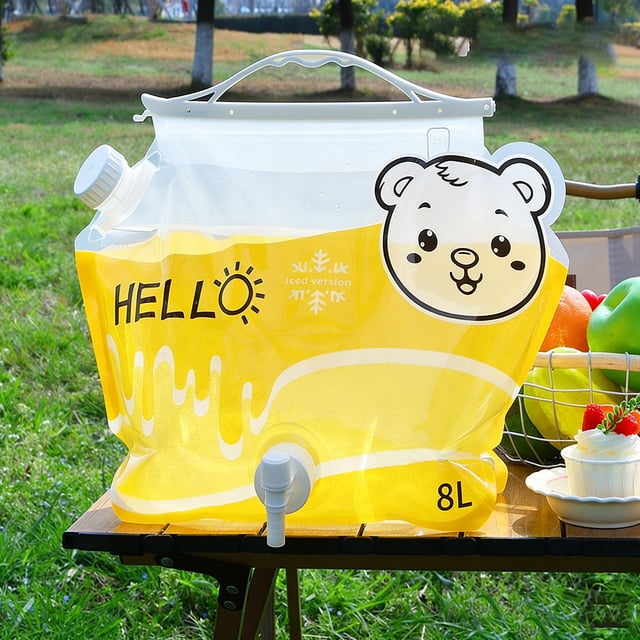 Tong Water Storage Containers 2.1 Gallon Water Jug With Removable Seal Reusable Empty Gallon Jug For Water Storage Water For Outdoor Camping