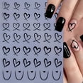 thumbnail image 3 of Pegatinas de uñas Quezadyl, 8 hojas, diseño de corazón para San Valentín, 3 of 9