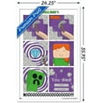 thumbnail image 3 of Minecraft - Simple Comic Alex Creeper Wall Poster, 22.375" x 34" Framed, 3 of 5
