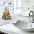 thumbnail image 6 of Haosy 2 Pack Kitchen Wash Cloths with Hanging Loops Absorbent Absorbent Quick Drying Hand Towels, Colored Glass Flowers, 6 of 7