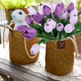 thumbnail image 2 of HAOSHICS 30pcs Artificial Tulips Flowers Fake Latex Tulip Stems - Real Touch Faux Colorful,for Easter Spring Wedding Bouquet Centerpiece Floral Arrangement Wedding Table Decor (Multi-color04), 2 of 14