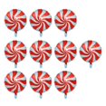 thumbnail image 1 of 10 globos de aluminio con forma de piruleta para fiestas en casa. rojo, 1 of 8