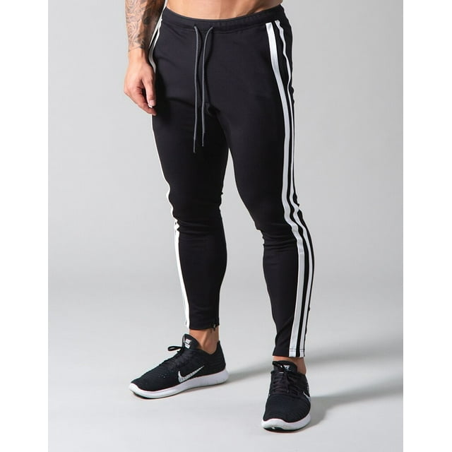 OmicGot Men's Workout Jogger Pants Gym Bodybuilding Running Trousers Pockets