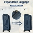 thumbnail image 2 of Softside Luggage 5 Piece Set, 20"/24"/28" Carry-on Luggage, Softshell Checked Luggage, Lightweight Suitcase Travel Set, 2 of 7