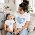 thumbnail image 4 of Mom and Baby Shirt, Puzzle Heart Matching Family Shirts, Cute Mama and Mini Outfit, Mother Child Gift, Birthday Gift for Mom and Baby, 4 of 7