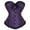 Purple, variant on Plus Size Shapewear Fashion Women's Plus Size Boned Corsets Shapewear Outfit Solid Sexy Underwear Shapewear Shapewear Strapless on Clearance
