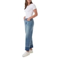 thumbnail image 2 of Seven7 Women's Released Hem Wide Leg Jean, Dirty Martini, 2 of 4