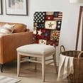thumbnail image 6 of American Flag Chair Back Covers, Removable Chair Covers for Dining Chairs Set of 6, Washable Chairs Slipcovers Back Seat Protector for Wedding Party 19"x20", 6 of 9