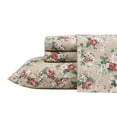 thumbnail image 1 of Juego de sábanas Laura Ashley Ashfield, color beige, algodón percal, tamaño queen, 1 of 6