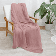 thumbnail image 6 of Comfy Cubs Muslin Blanket, Large Size 50” x 60”, 6 Layer Cooling Cotton Softness (Mauve, Throw), 6 of 8