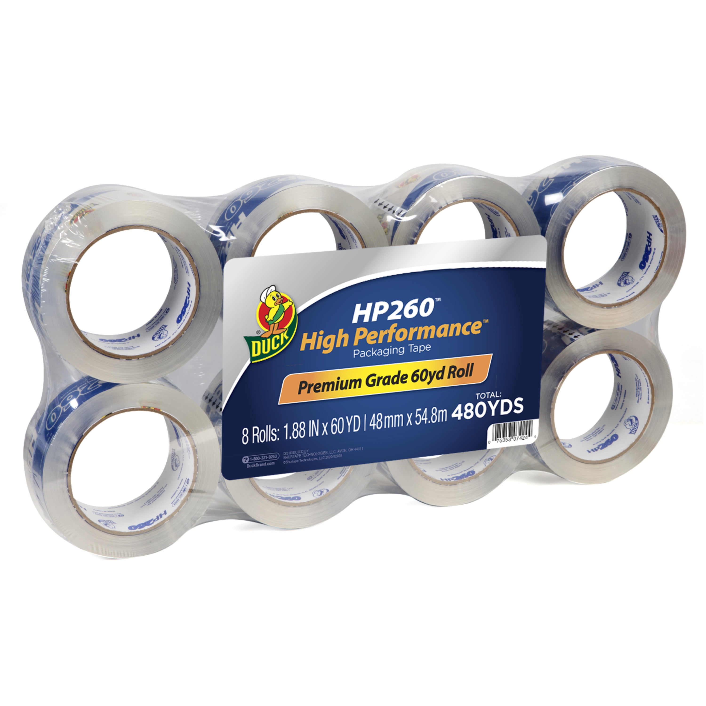Details about   Duck HP260 Packing Tape 1.88" x 60yds 3" Core Clear 36/Pack 1288647 