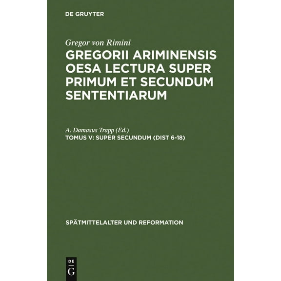 Spätmittelalter Und Reformation Super Secundum (Dist 6-18), Book 10, (Hardcover)