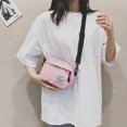 thumbnail image 1 of Moda mujer lona patchwork crossbody teléfono Bolso mini bolsos (rosa), 1 of 5