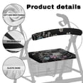 thumbnail image 5 of HELLHERO Dragonfly Floral Machine Washable Backrest Covers Rollator Seat Cover & Secure Fit Reusable and Underseat Accessory for Seniors, 5 of 7