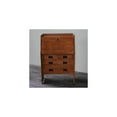 thumbnail image 3 of Crafters and Weavers Arts and Crafts Wood Secretary Desk in Light Brown, 3 of 3