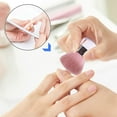thumbnail image 4 of Pink Nail Dust Brush Set Nail Art Dip Powder Brush Cleaner, 4 of 6
