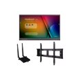 thumbnail image 2 of ViewSonic ViewBoard IFP8652-1C-E1 - 86" Diagonal Class (85.6" viewable) LED-backlit LCD display - interactive - with touchscreen (multi touch) / 8-microphone array / optional slot-in PC capability - 4K UHD (2160p) 3840 x 2160 - with ViewSonic VB-WIFI-001 Adapter, ViewSonic WMK-047-2 wall mount, 2 of 6