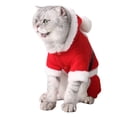 thumbnail image 3 of Christmas Red SantaCat Dog Costume Cosplay Perform Hooded Sweatershirt, 3 of 9