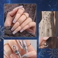 thumbnail image 4 of Set de esmaltes de uñas en gel con forma de escarabajos, 20 colores, azul marino y burdeos, 4 of 6