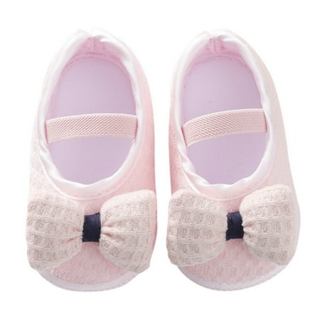 

Infant Baby Girls Non-Slip Soft Sole Flats Cute Bowknot Shoes