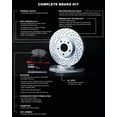 thumbnail image 4 of R1 Concepts Rear Brakes and Rotors Kit |Rear Brake Pads| Brake Rotors and Pads| Optimum OEp Brake Pads and Rotors WBUN1-53005, 4 of 5