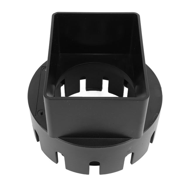 3x4 Inch PVC Square Rain Gutter Downspout Adapter, Outdoor Drainpipe Connector, Rainwater Guide for Walls