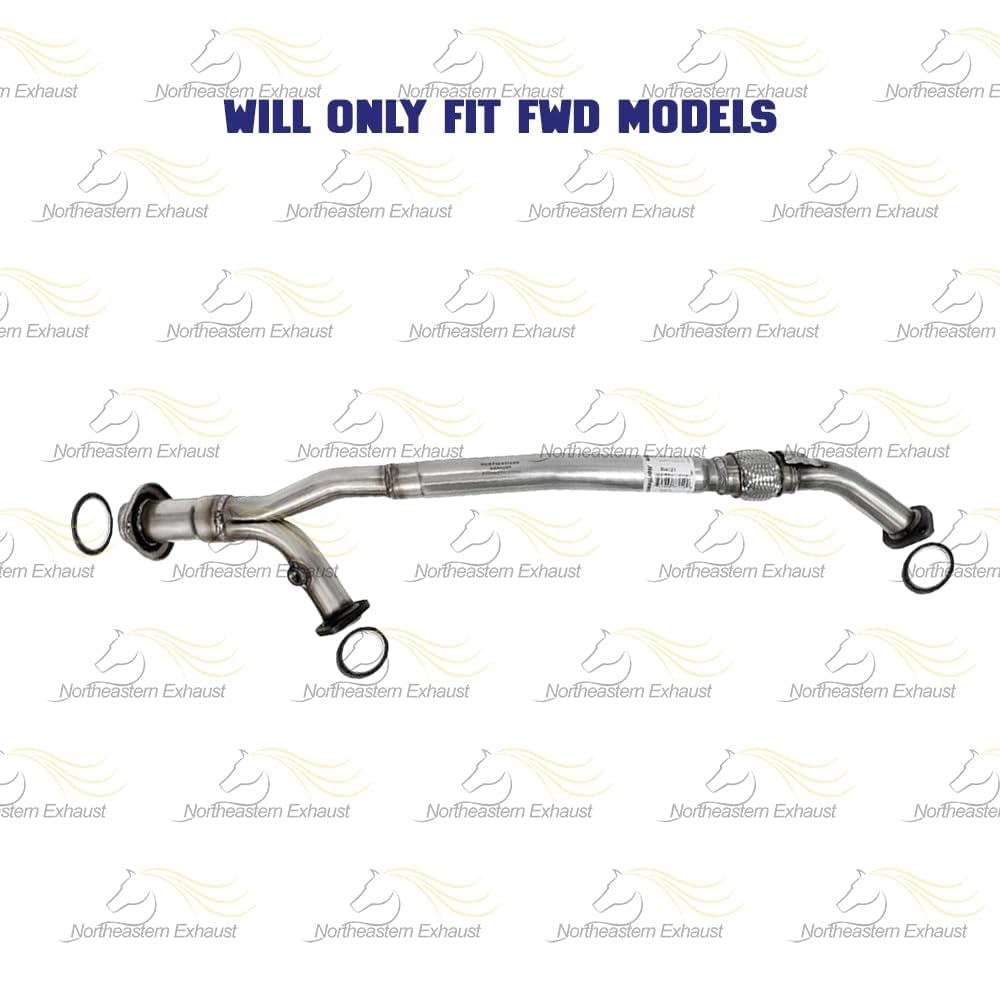 Northeastern Exhaust Front Flex Pipe Fits 2004-2006 Toyota Sienna 3.5L (FWD Models Only) - Direct Fit | Stainless Steel