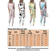 thumbnail image 2 of 2 Pcs Tie Dye Tracksuit High Waist Sports Pants Long Sleeve and Pants Set Sport Outfits Active Fitness Yoga Set Sweatsuit Workout Athlestic Sport Suit Jogging Suit Womens Activewear Sweatpants, 2 of 2