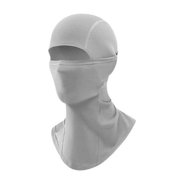 Pasamontañas para adultos, máscara facial, capucha, verano, a prueba de polvo, cómoda y ligera. Gris