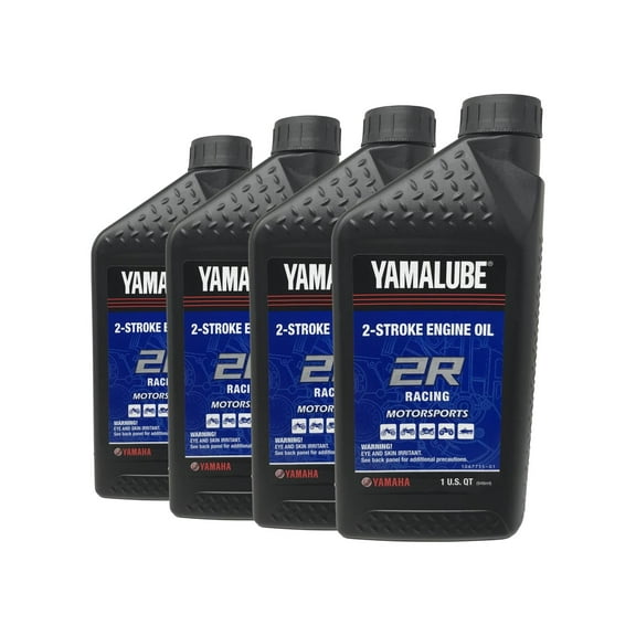 Yamaha Genuine OEM Yamalube 2R Racing Oil LUB-2STRK-R1-12 - 4 Pack
