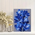 thumbnail image 2 of Blue Alstroemeria Floral Canvas Print Wall Art, Modern Decor for Living Room Bedroom Office Hallway Dining Room, 2 of 8