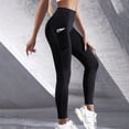thumbnail image 7 of Women's High Waisted Leggings with Pockets Stretchy Yoga Workout Athletic Pants, 7 of 7
