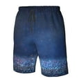 thumbnail image 5 of Disketp Men'S Swim Trunks Hawaiian Breathable Surf Beach Swimsuits Mesh Lining Beach Shorts With Pockets-Retro Blue Glitter, 5 of 9