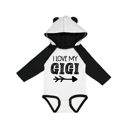 

Inktastic I Love My Gigi with Arrow Gift Baby Boy or Baby Girl Long Sleeve Bodysuit