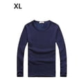 thumbnail image 2 of Minnieouse Top básico para hombre, ropa interior cálida de otoño, Base para clima frío, ropa de Color sólido, Jersey informal de ocio, deportes, Camisetas SG Espesar azul oscuro Minnieouse AP013161-19, 2 of 6