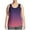 Purple, variant on Plus Size Tops for Women Summer Round Neck Sleeveless Loose Comfy Casual Gradient Color Tops