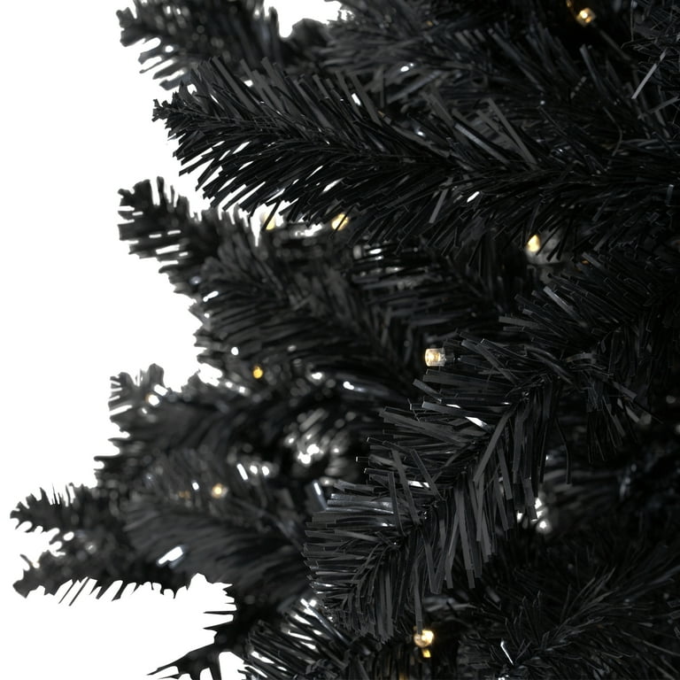 Homestock 9ft Artificial Black Christmas Tree with 950 Warm Lights