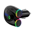 thumbnail image 3 of Binmer Car Bluetooth 5.0 Wireless Handsfree Car FM Transmitter Receiver Radio MP3 Adapter Player, 3 of 9