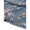 thumbnail image 5 of DARING DIVA Women's Tiered Ruffle Hem Midi Skirt XS Dusty Blue-Floral, 5 of 6