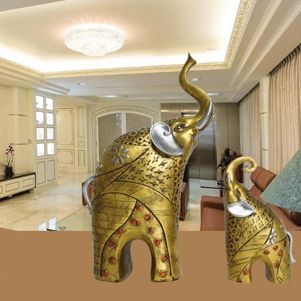 Decorativos Para Resina Afortunada 3D Adornos De Artículos De Decoración De Decoración De Artesanías Oro perfecl Estatua de resina 3D