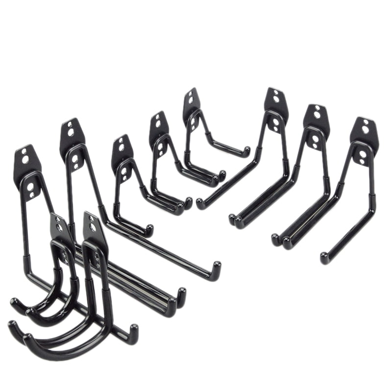 YUPVM 10Pcs Garage Hooks Steel Garage Storage Hooks Utility Double