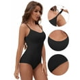 thumbnail image 3 of Unique Bargains Womens' Seamless Sleeveless Bodysuit Briefs Body Shaper S Black, 3 of 6